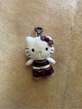 Hello Kitty Punk Plush Keychain
